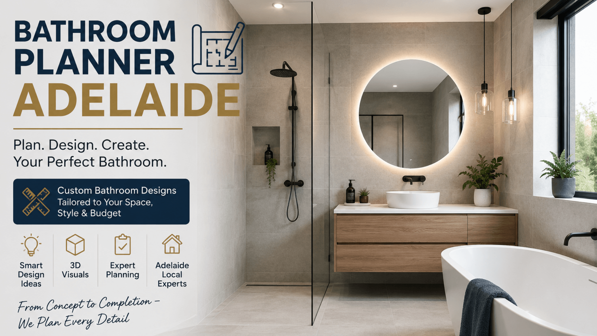 Engage a licensed bathroom planner Adelaide to gain functional and attractive